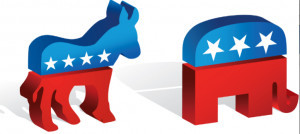 Democrat and Republican Logos