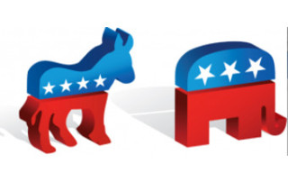 Democrat and Republican Logos