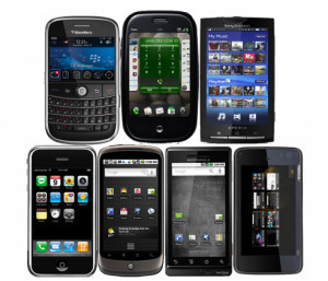 Different Mobile Smart Phones. 7 Of Them.