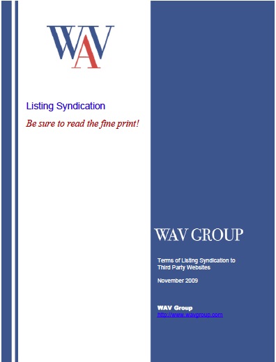 Listing Syndication WAV Group WhitePaper