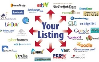 Tons of Realestate Website Logos With The Words Your Listing On Top Of It