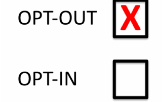 OPT-IN and Opt-Out Box, The Opt-Out Box Checked