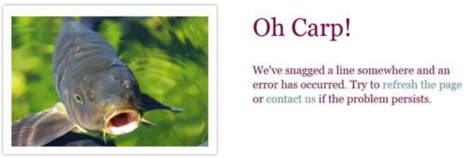 Oh Carp Error Message 