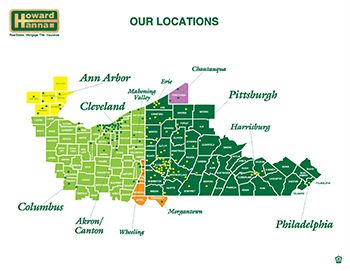 Howard Hanna Markets Map and Its Locations 