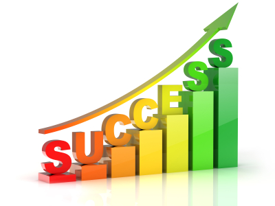 Success Bar Graph Ascending Image 