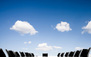 Boardroom With Blue Sky