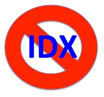 IDX in circle crossed out