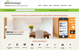 RE Technology Website Screen Capture