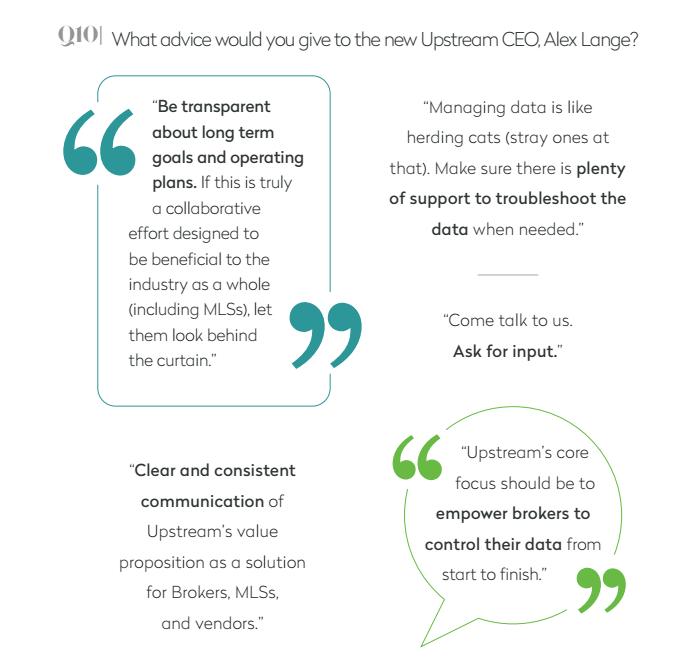 Upstream survey comments