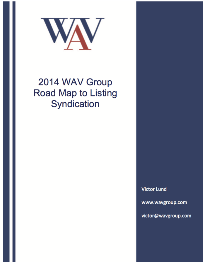 WAVGroup 2014 Road Map to Listing Syndication.