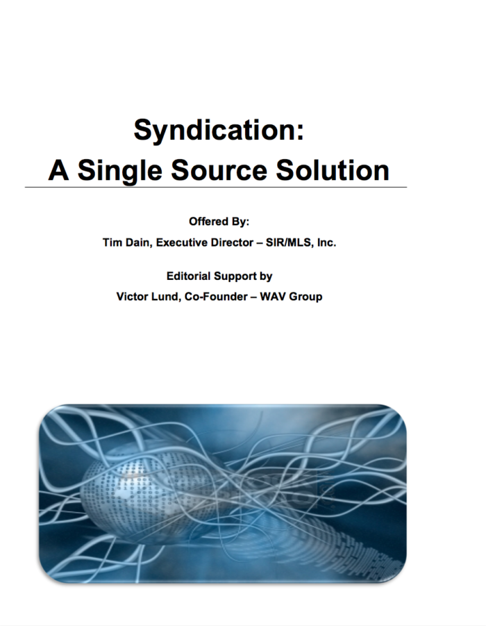 Syndication: A Single Source Solution