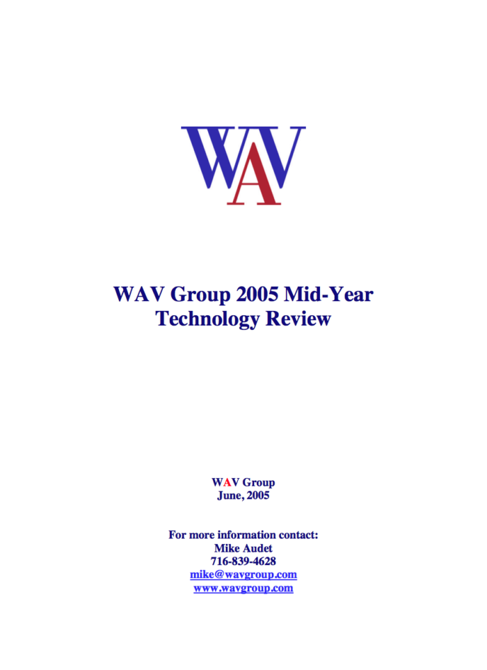 2005 Mid-Year Technology Review