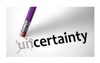 Pencil with the word Uncertainty