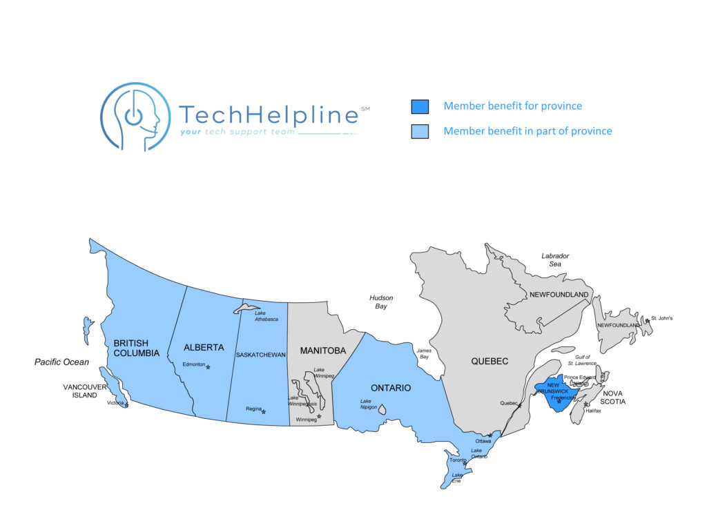 Tech Helpline Canada Map - Florida Realtors