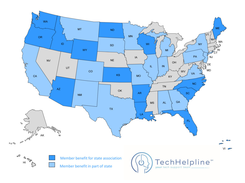 Tech Helpline USA Map - Florida Realtors