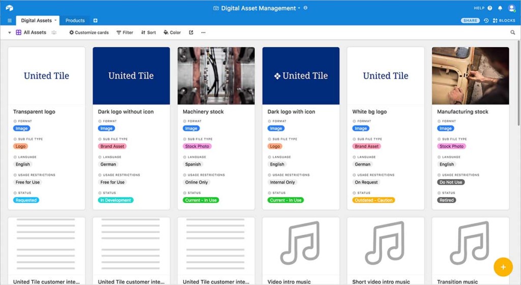 Airtable---Digital-Asset-Management---Gallery-View