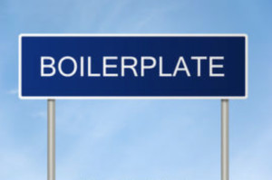 Boilerplate Sign