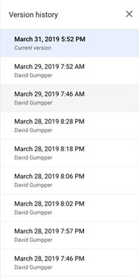 Google Data Studio Version History Log