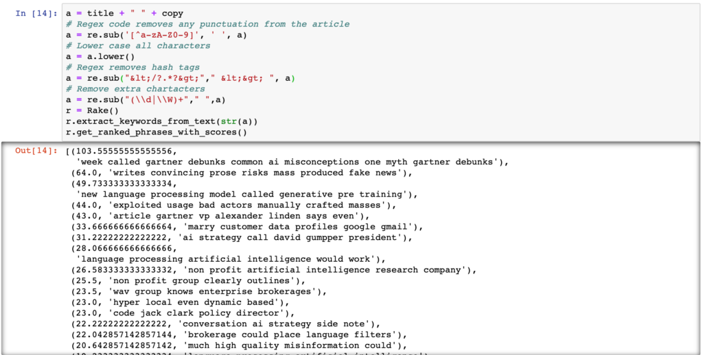 NLP - Automated Keyword Extraction of WAV Group OpenAI article