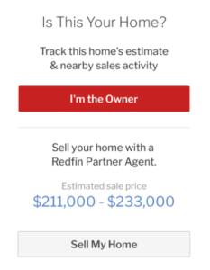 Is this Your Home? Click "I'm the Owner" or "Sell My Home"