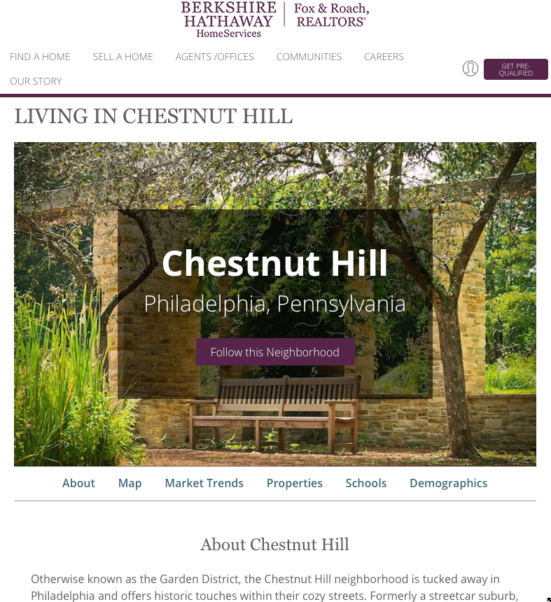 Chestnut Hill search results- BHHS Fox and Roach