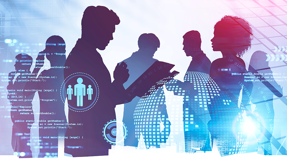 recruiting services page image recruiting graphic - blue and purple