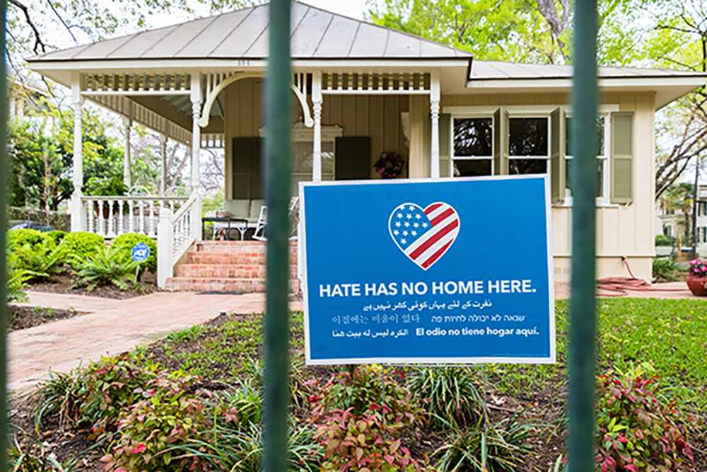 hate has no home here sign