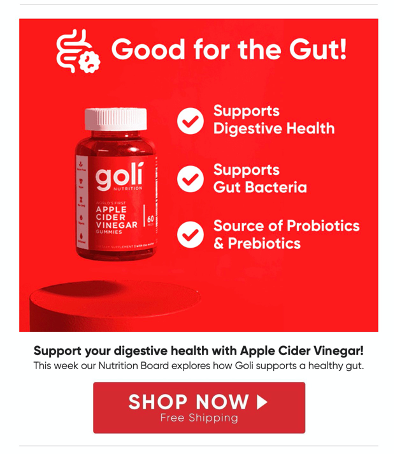 goli - good for the gut