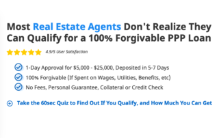 Real Estate Agents Don't Realize They Can Qualify for a 100% Forgivable PPP Loan