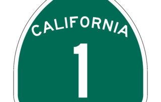 California road sign