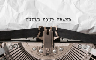 Build Your Brand typed on wrinkled paper