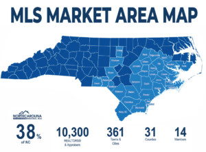 Map of NCRMLS coverage