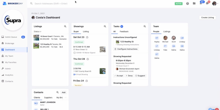 BrokerBay Dashboard