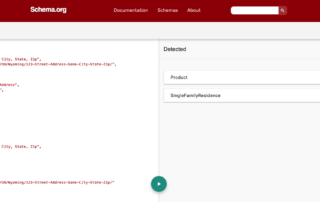 JSON of a schema.org structured data sample