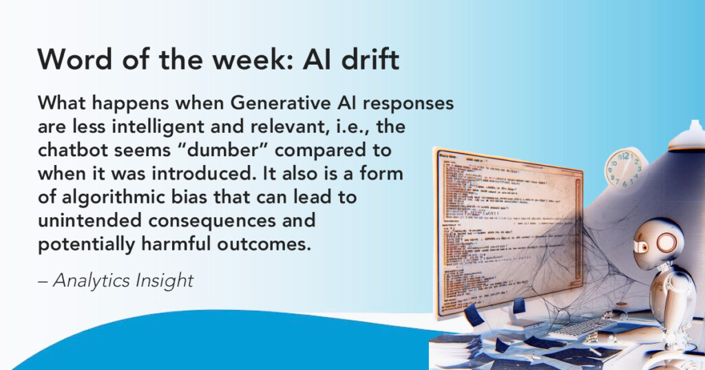 word of the week AI drift