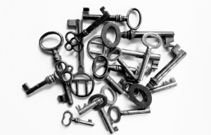 An image of keys just laying around.
