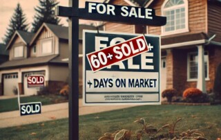 "60+ Days on Market" AI-generated image created by ChatGPT (OpenAI), February 2025.