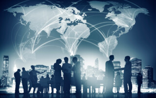 Business People Meeting Discussion Global Business Concept