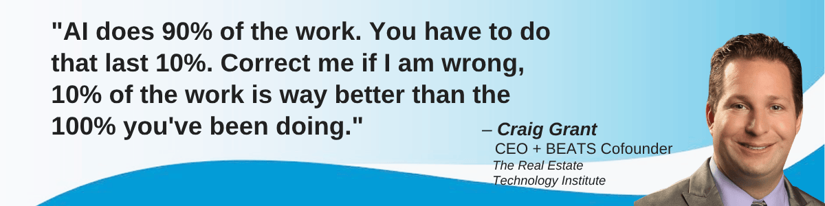 Quote of the Week - Craig Grant RETI + BEATS